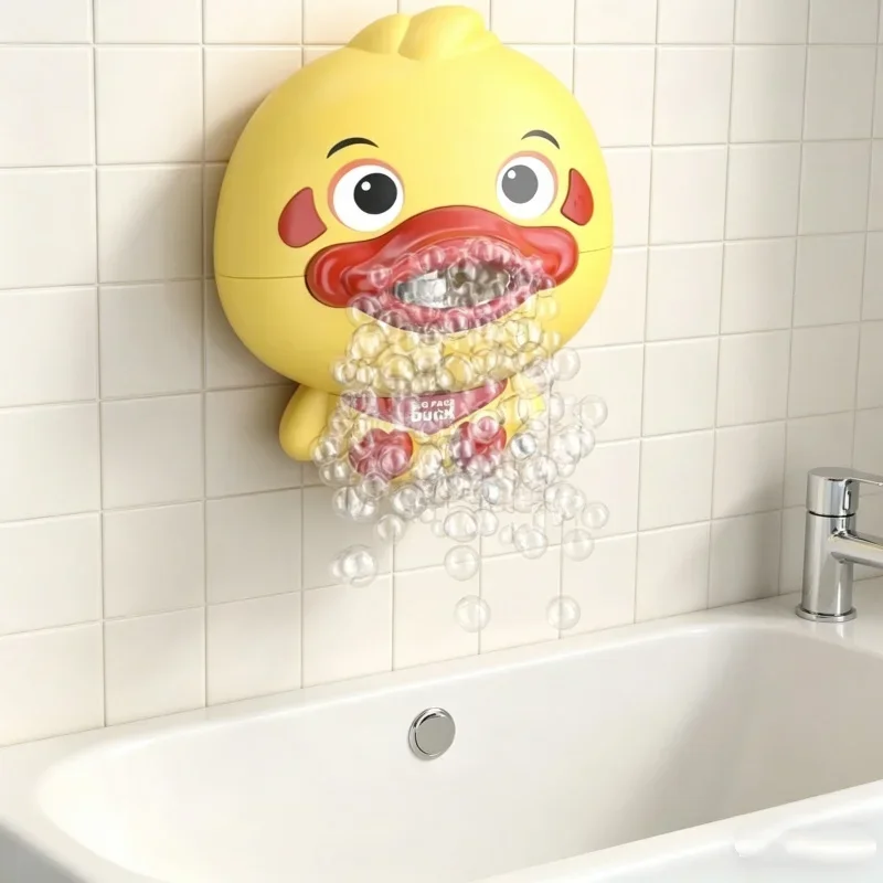Cartoon Electric Duck Music Bubble Bath Toy Shower Bathroom Play Toy Family Interactive Game Toy Kids Birthday Gift For Children