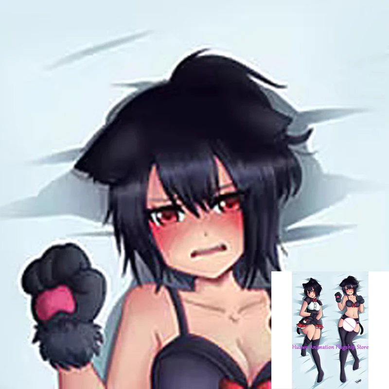 

Dakimakura Anime Pillow Cover NekoMaid Double Sided Print 2Way Cushion Cover Xmas
