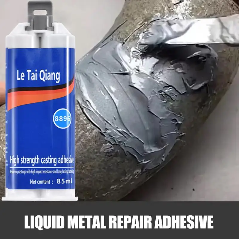 Metal Repair Glue High-Temperature Heat Resistant Adhesive Glue 85g Instant Super Glue For Metal Stainless Steel DIY Craft