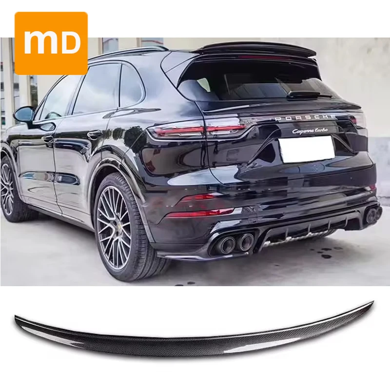 

Glossy Black Rear Spoiler Wing For 2018-2023 Porsche Cayenne Modified Tail Wing Spoiler Body Kit Car Accessories Upgrade