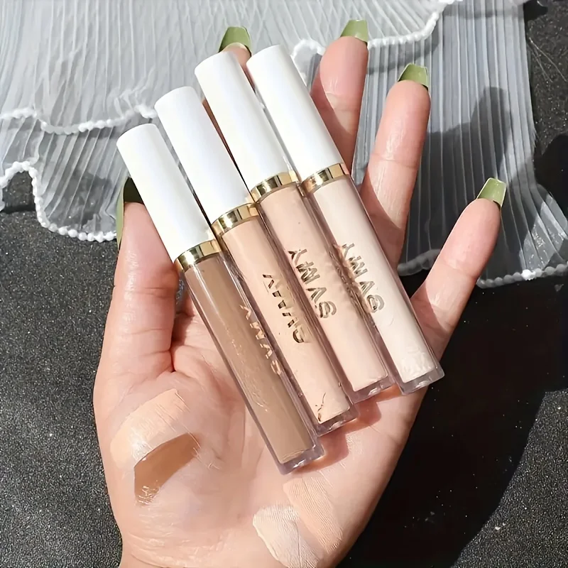 4 sets of eye concealer, multi-functional eye and face concealer, matte liquid eye concealer effect, lasting waterproof and not