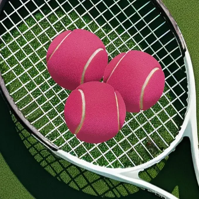 2026 High Quality Pink Tennis Balls Custom Brand Design Wholesale Prices for Travel Tournaments and Training 2.58 Inches