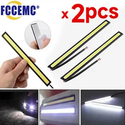 Ultra Thin Bright LED Car COB Daytime Running Lights SuperBright Low Cosumption Auto DRL Fog Driving Lamp 12V DRL Lamp Universal