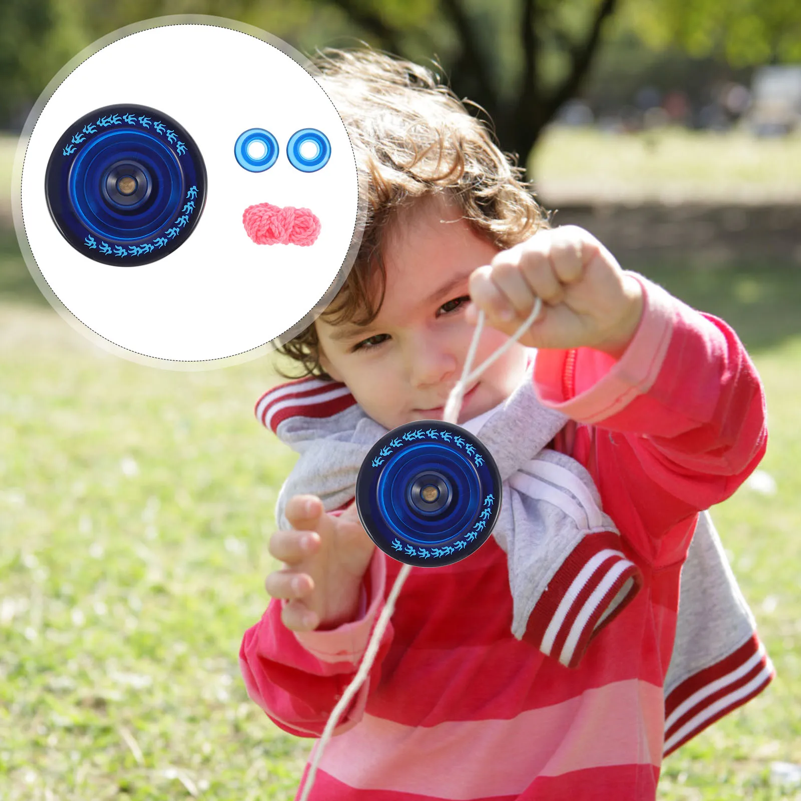 

Metal Texture Yo-yo Toy Plastic Safe Kids Educational Plaything Funny Storage Intelligence Development Smooth Surface No Smell