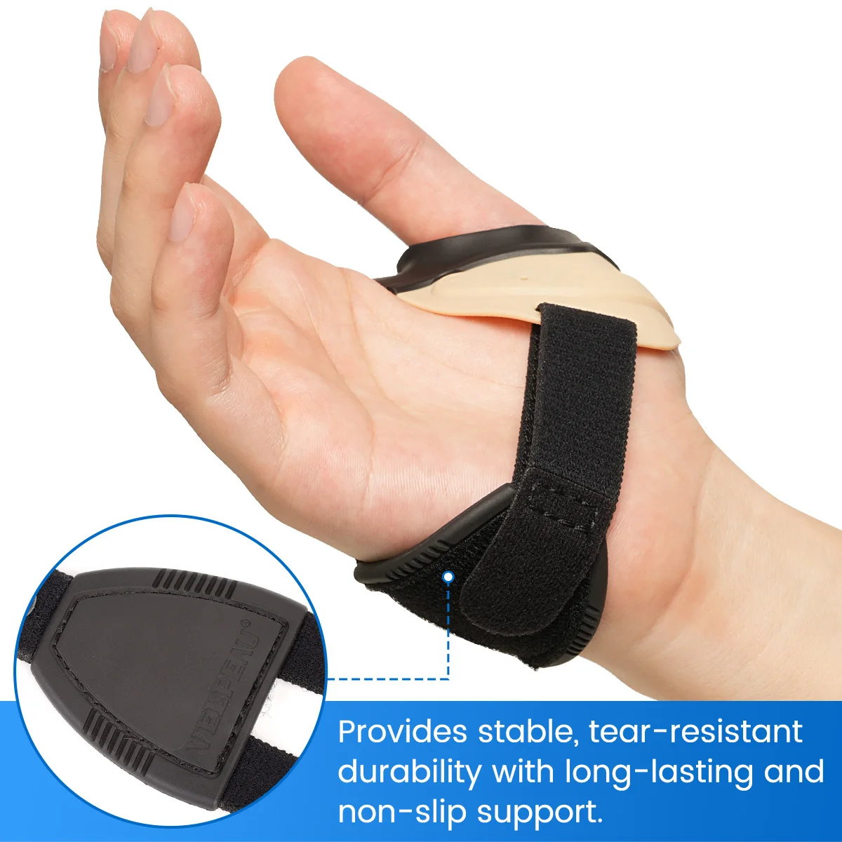 VELPEAU Thumb Splint Anti Cracking for Osteoarthritis and Arthritis CMC Thumb Brace Orthosis No restriction of Hand Movement