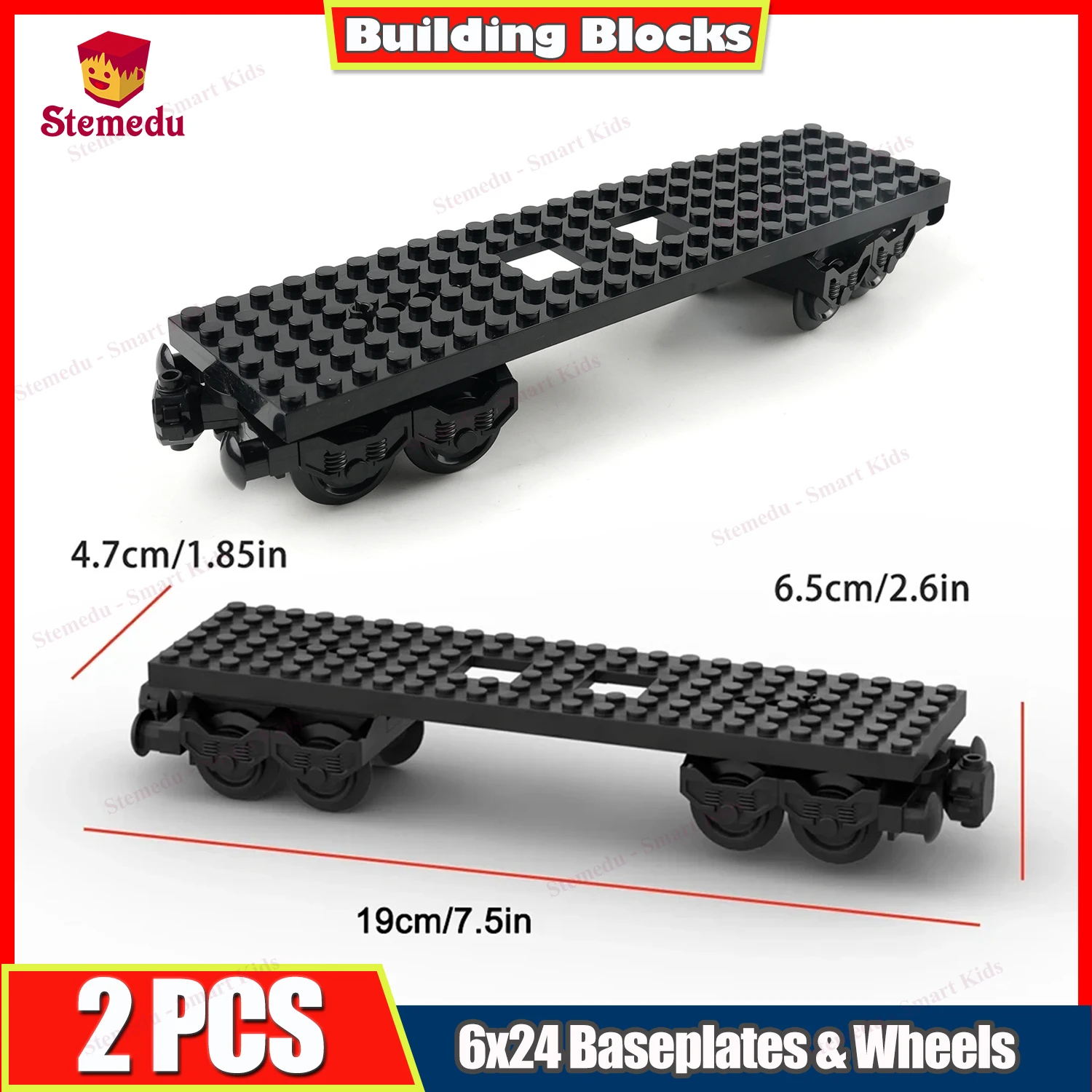 

2 sets MOC Train Track Building Kit 6x24 Baseplates Wheels Technical Parts 92339 92088 2871 91994 74784 4025 DIY Car Set