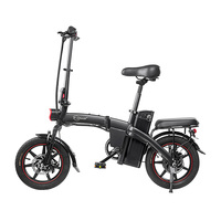 DYU-A5 Aluminum Alloy Folding Electric Bike for Adults, Electric Bike, 350W Motor, Perfect Battery 48V, 7.5Ah, 14 Inch