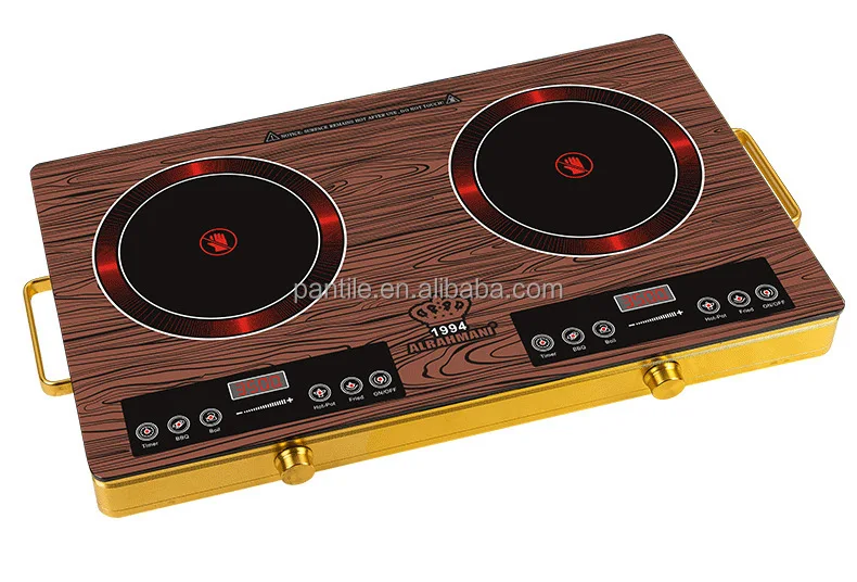 Kitchen Ceramic Stove 3500W Grill Electric 2 Burner Cooking Ceramic Stove Infrared Double Induction Cookers