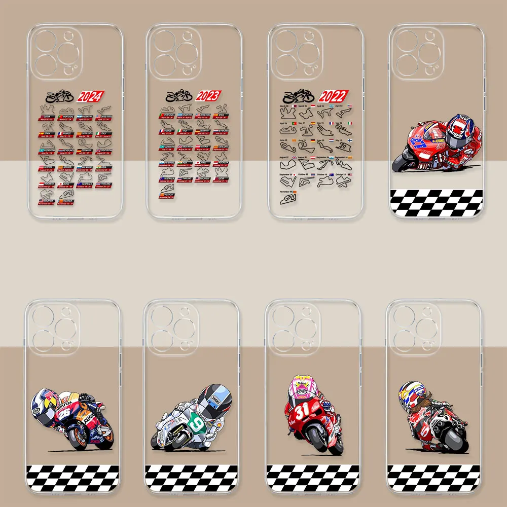 M-Moto GP 2024 Motorcycle Calendar Phone Case For Redmi 13C 12C 10C 9C 12 10 K40 10X 10A 9T 9A 9 8 7 A2 A1 Pro Plus Cases Cover