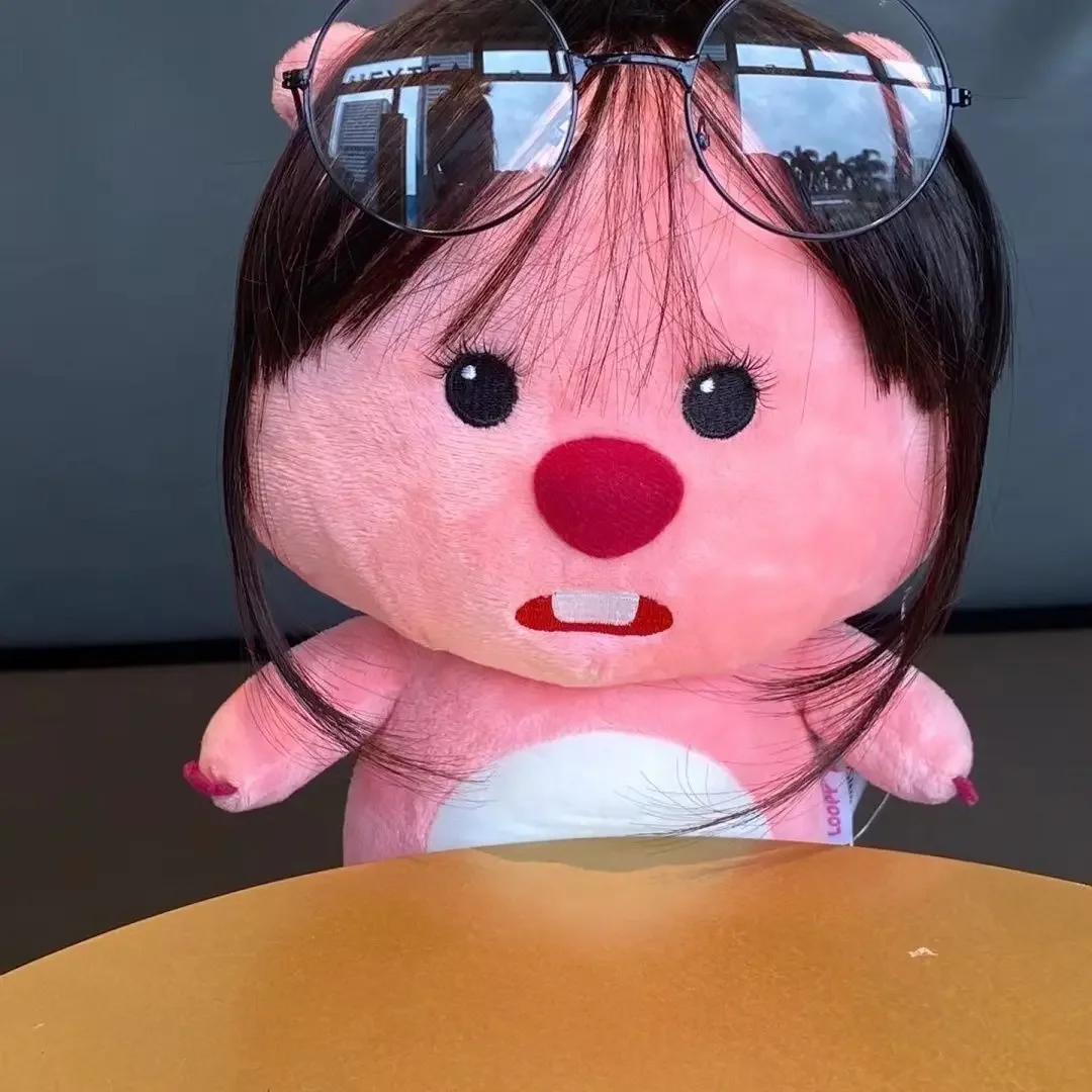 Loopy Plushie Cartoon Glasses Soft Stuffed Kawaii 20Cm Doll Cartoon Diy Friend Looks Like Cartoon Decor Plush Toy Birthday Gift