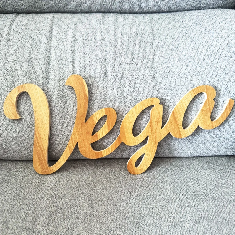 Custom Personalized Wooden Name, Wood Name, Custom Children's Room, Wall Hanging, Rustic Cursive Word