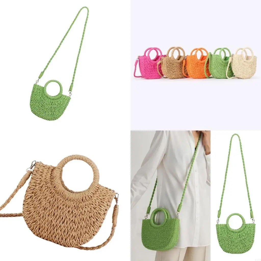 

Женская модная соломенная сумка, повседневная сумка через плечо, повседневная сумка через плечо, сумка на шнурке для ежедневных