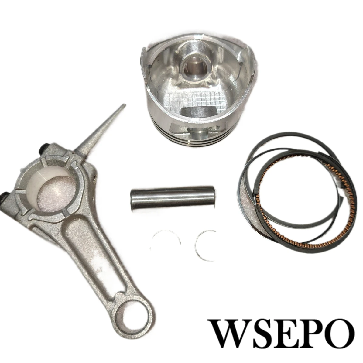 Top Quality! Piston Kit With Rings Pin And Circlips + Connecting Rod Fits 177F GX270 270cc 4 stroke Air cooled Gas Engine
