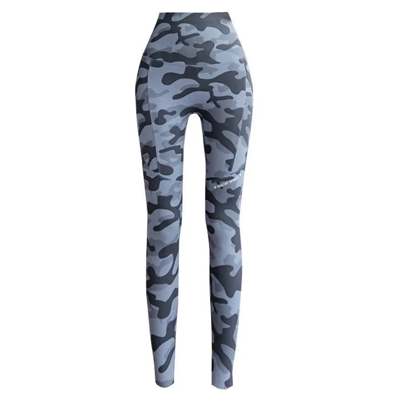 Pantaloni arca mimetica a vita alta Thiened Fce Pantaloni da yoga da donna Autunno Inverno Pantaloni Boting taglie forti
