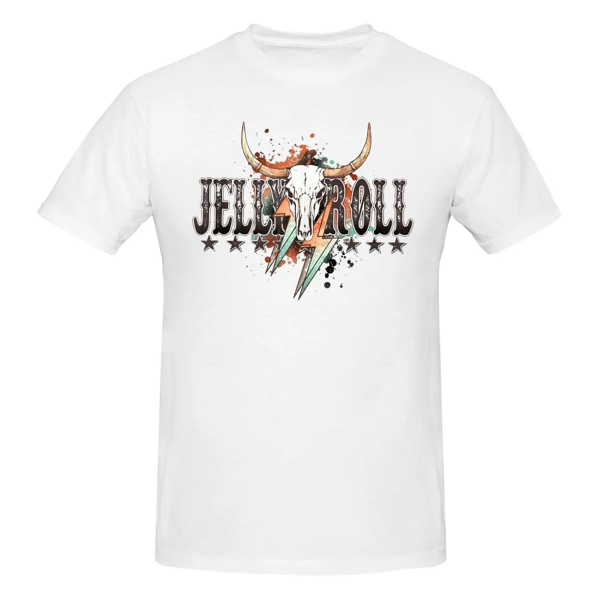 

Классическая хлопковая футболка унисекс Jelly Roll для мужчин и женщин, Классическая футболка