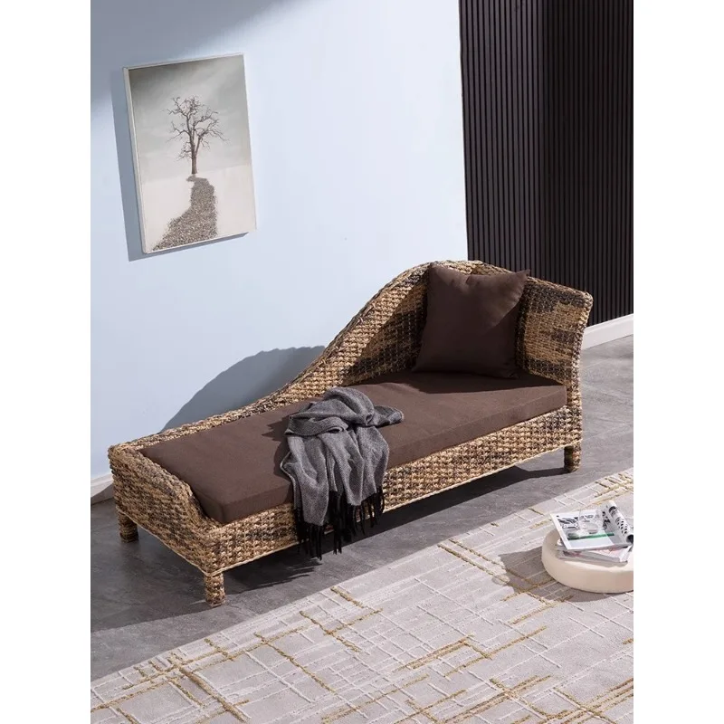 Concubine chair beauty couch rattan sofa bed bedroom concubine recliner living room sofa simple Foshan sofa Household furniture