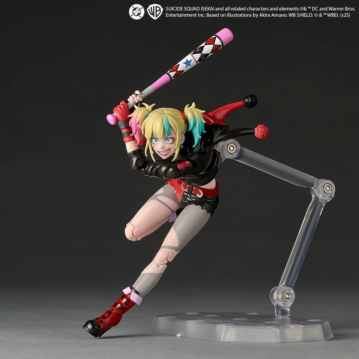 Originale Genuino Kaiyodo Azione/Bambole Incredibile Yamaguchi Revoltech Suicide Squad Isekai Harley Quinn H = 150mm Action Figure Modello