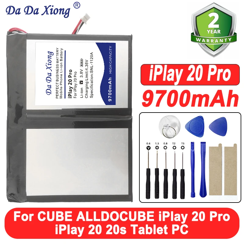 

Аккумулятор DaDaXiong 9700 мАч iPlay20Pro для CUBE ALLDOCUBE iPlay 20 Pro/ iPlay20 iPlay20s, аккумуляторы для планшетных ПК
