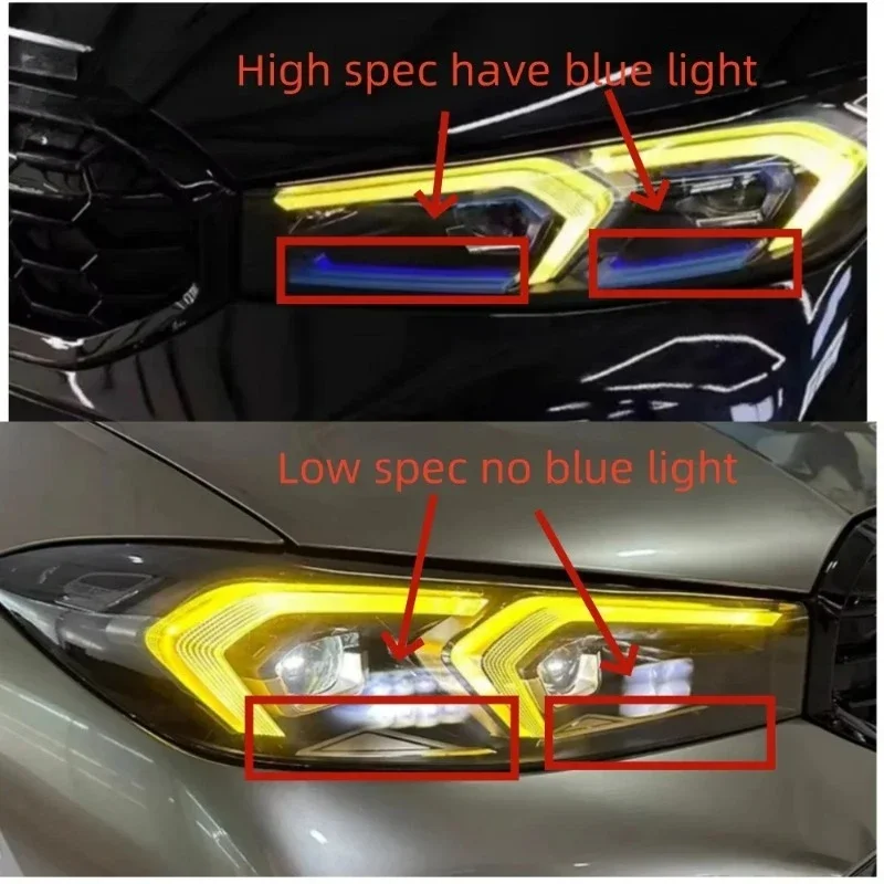 Para 2023 bmw g20 g21 g28 3 série amarelo drl chip 330e 330i m340i 2024 2025 led farol luz de circulação diurna módulo retrofit