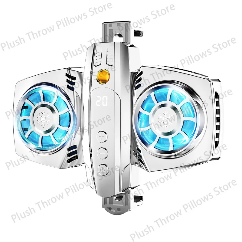 

Mobile phone radiator live broadcast special bracket ultra-quiet car dual semiconductor cooling fan
