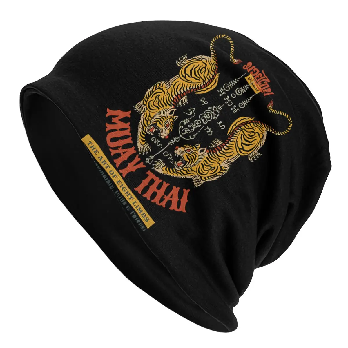 

Muay Thai Tiger Tattoo Thin Skullies Beanies Outdoor Caps For Men Women Ski Caps Bonnet Hats