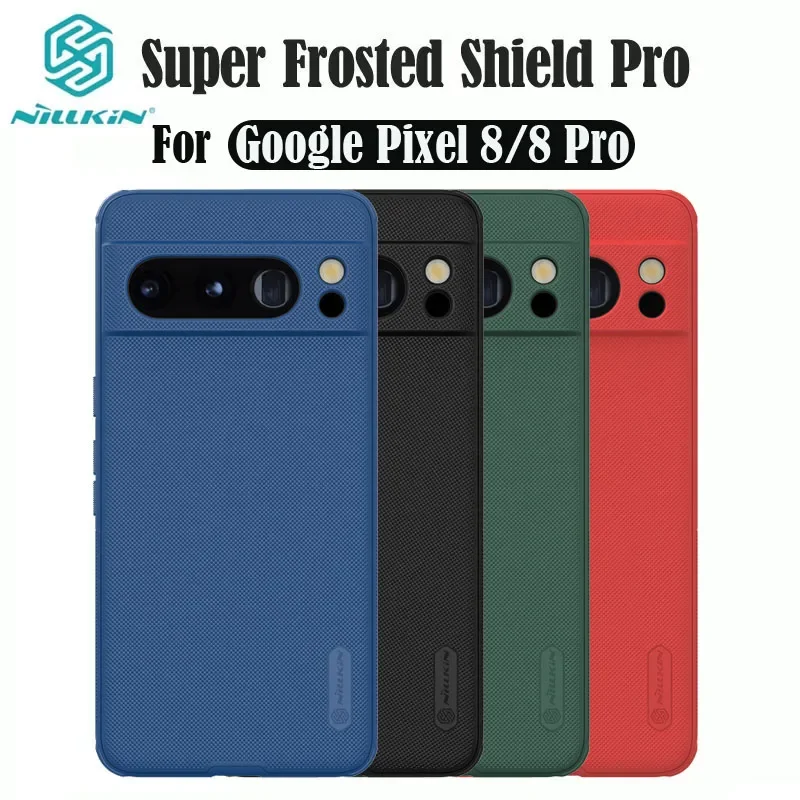 Nillkin For Google Pixel 8 Pro Case Super Frosted Shield Pro TPU Frame Hard PC Shell Luxuly Shockproof Back Cover For Pixel8