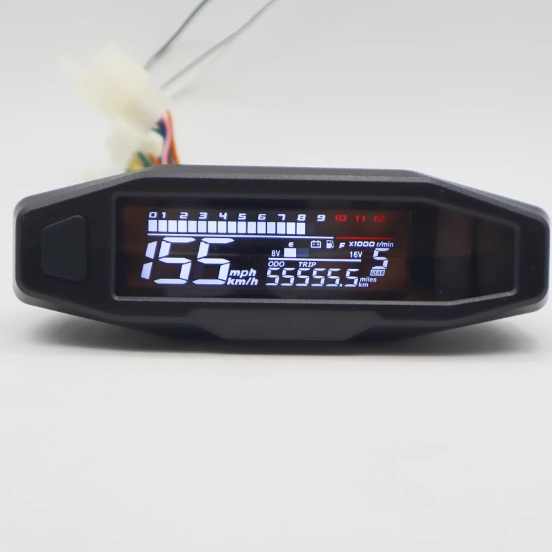 

Modification 12V Mini Universal RPM Motorcycle Meter Speedometer Digital Electric Instrument for Russian KR200