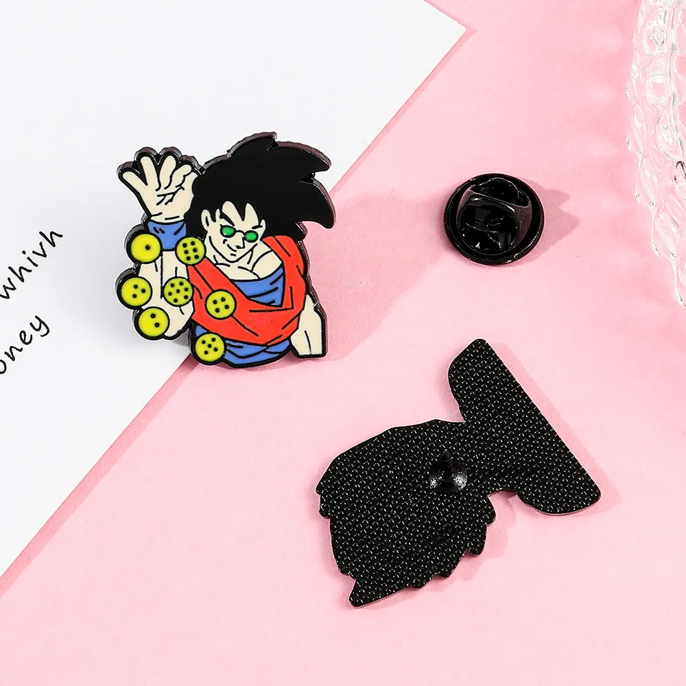 33 Styles Dragon Ball Z Enamel Pin Dragonball Son Goku Vegeta Lapel Badge Anime Metal Brooches for Women Men Jewelry Accessories