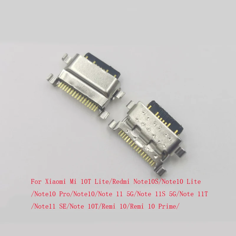 

10-200 шт. USB-разъем для зарядного устройства, разъем для док-станции для Xiaomi Mi 10T Lite Redmi Note 10 Pro 11 SE 10S 11S 11T Note10 Note11
