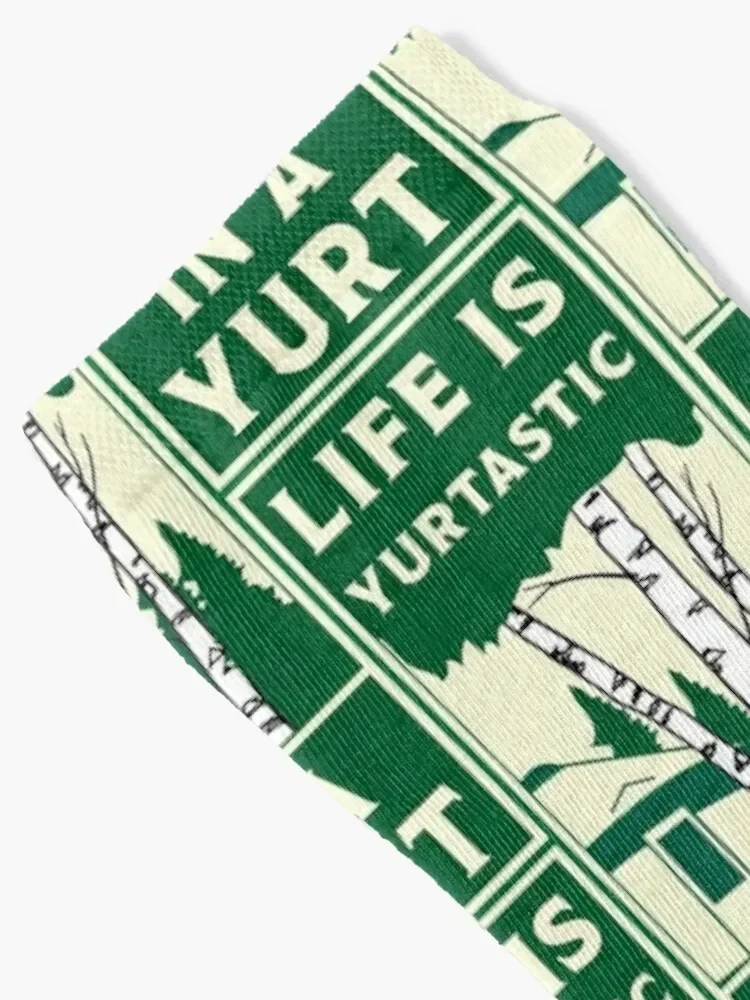 Yurt Life shirts - Living In A Yurt Gifts - Yurt Mugs - Eco Living Nature Off Grid Socks retro aesthetic Socks Ladies Men's