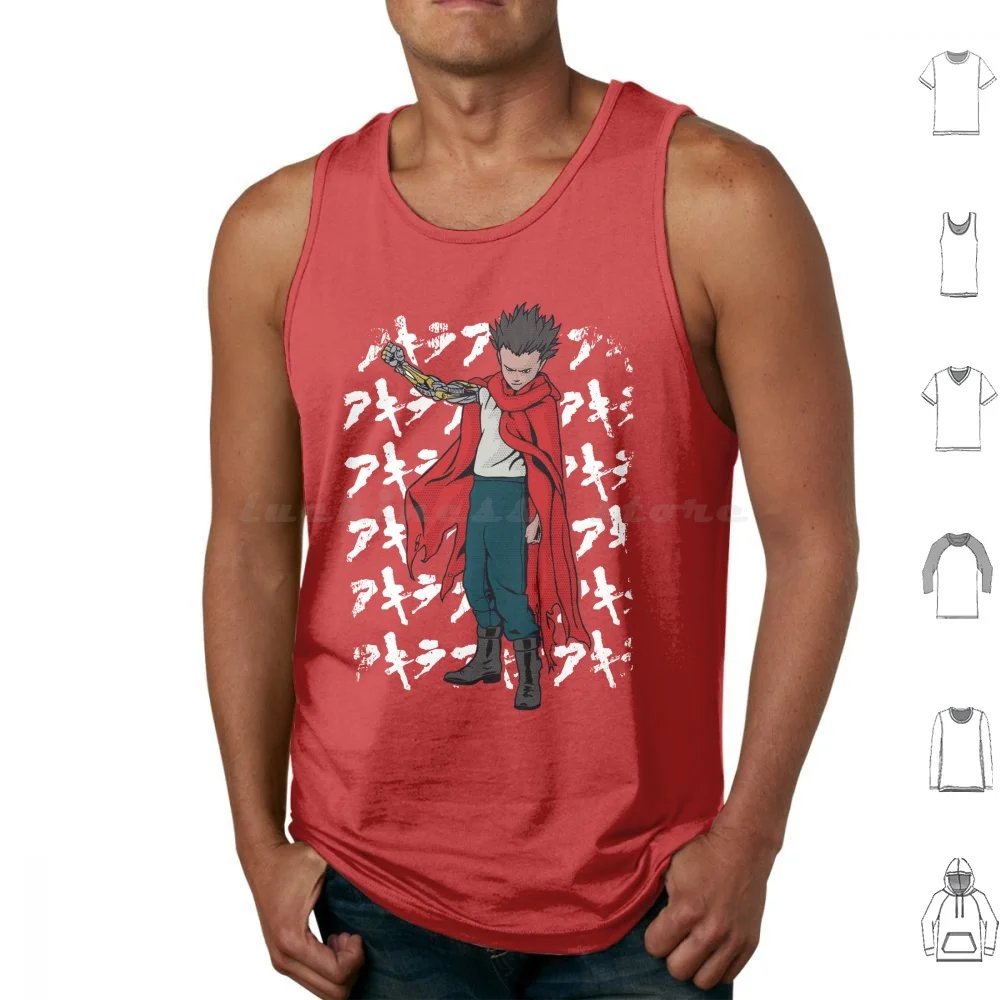 Tetsuo-Neo Tokyo Tank Tops Vest Sleeveless Akira Kaneda Tetsuo Anime Japan Japanese Manga Animation Tokyo Neo Tokyo