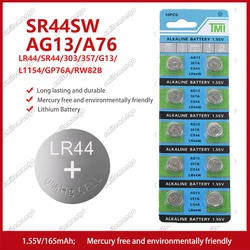 2 szt.-50 szt. 1.55V AG13 LR44 L1154 RW82 SR1154 SP76 pila SR44 baterie guzikowe A76 LR1154 GP7 Cell moneta zegarek zabawki zdalna bateria