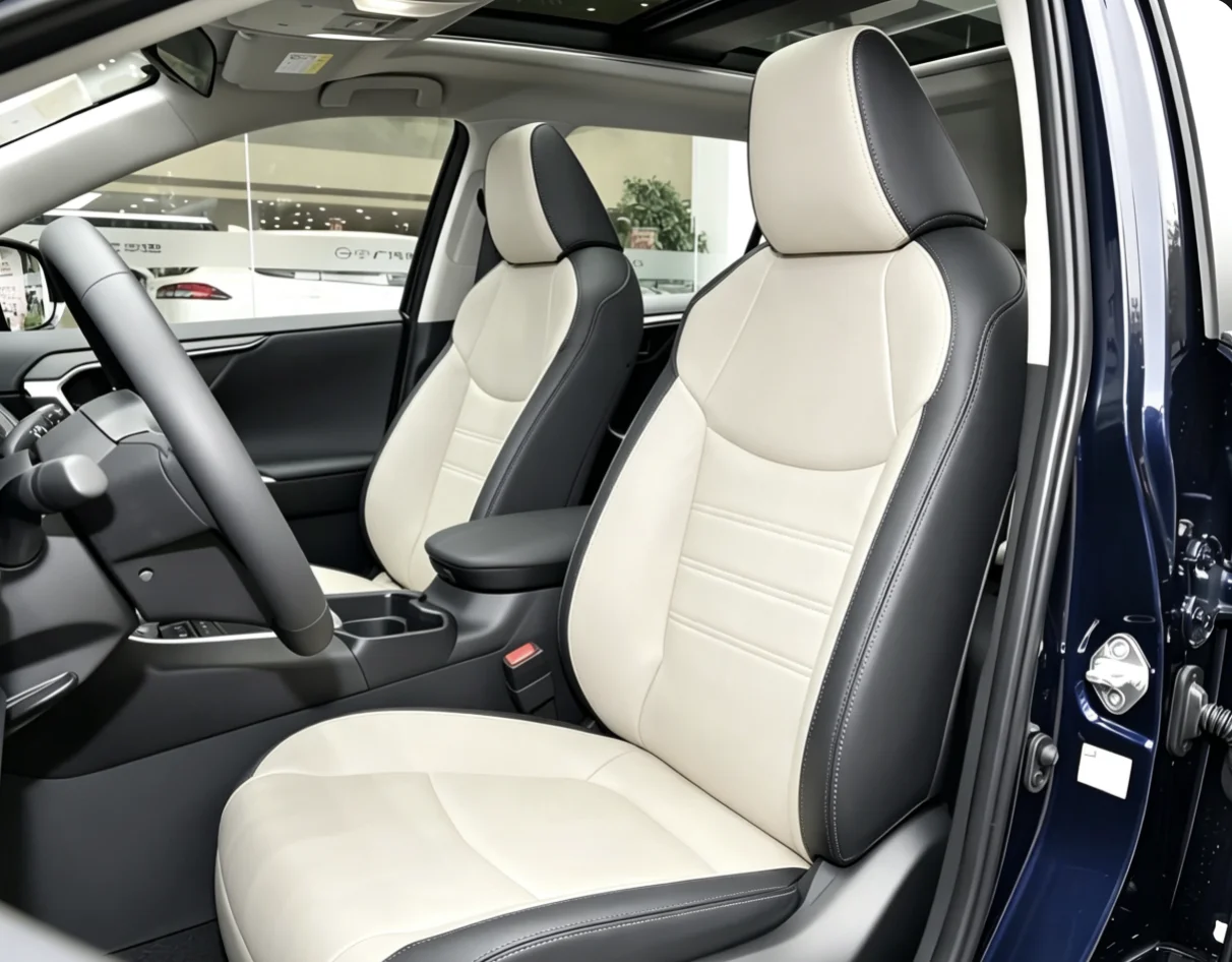 Für Rav4 2026 Maßgefertigte Autositzbezüge Luxuriöses Nappaleder 100% Passgenau Innenraumzubehör 360 ° Vollständige Abdeckung – Detail 9