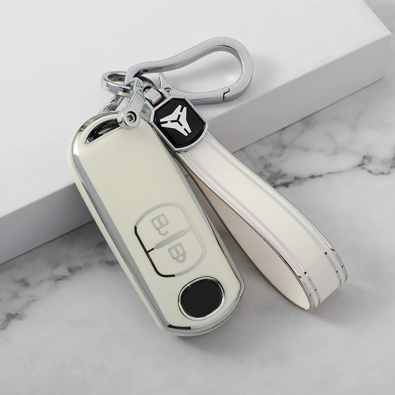 Tpu-車のキーカバー,mazda 2 3 6 atenzamoio CX-5 cx5 CX-3 cx7 CX-9 2015- 2019 2 3 4ボタン用の背面カバー,キーレス