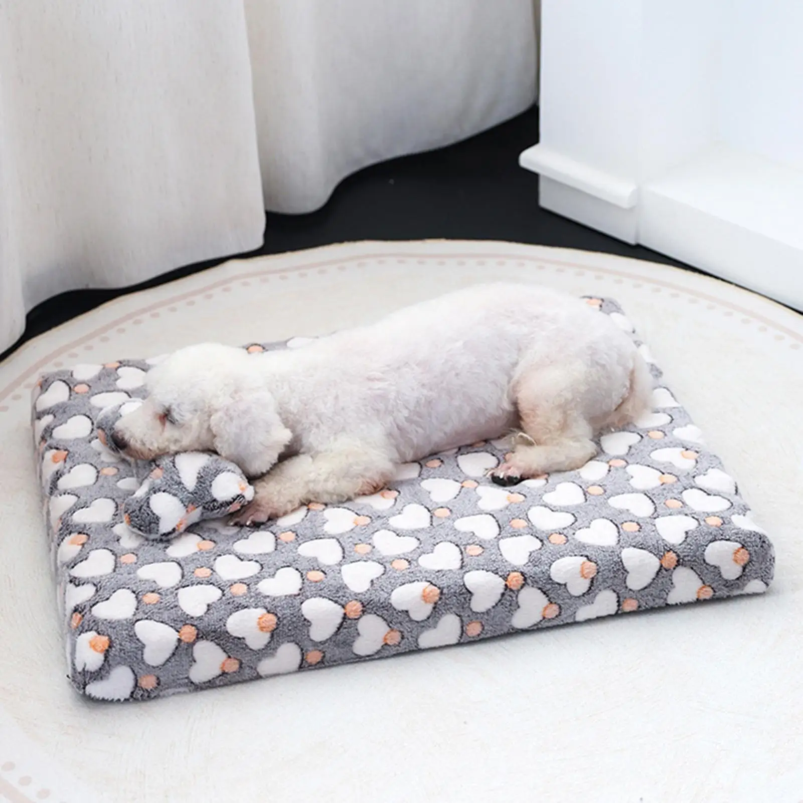 Dog Pillow Pet Bone Shape Soft Plush Neck Support Plush Dog Bone Pillow for Cat Small Medium Puppy Kitten Cuddling Sleeping