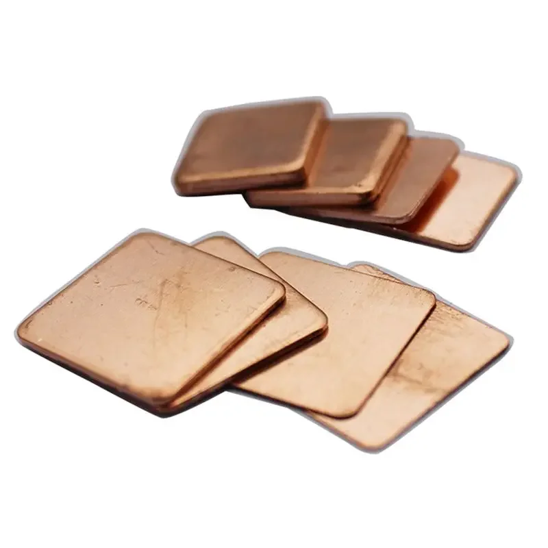 15x15mm 20x20mm Copper Shim Sheet Plate Heatsink Thermal Pad Laptops Graphic GPU