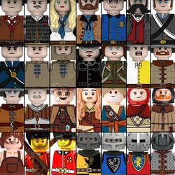 Military Building Blocks Medieval Times Roman Solider Figures Toys Kid Gifts Weapons Sword Shield Helmet Cloak Halberd WolfMount