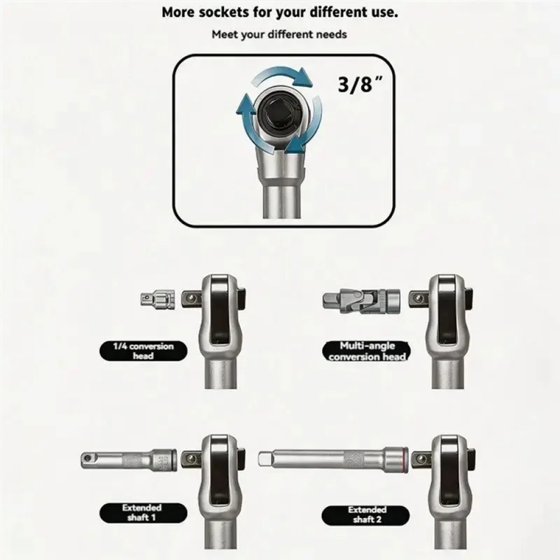 Electric Ratchet Wrench 3.6V Rechargeable Power Ratchet Auto Repair Tool
