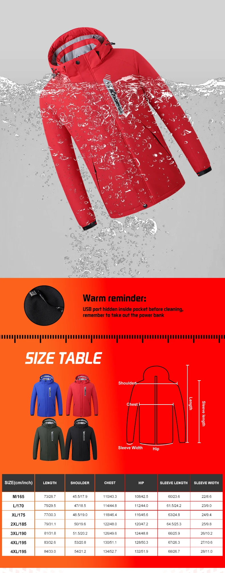 TODWARM Heat jacket Cold-proof Motorcycle Heating Jacket Men Winter Waterproof Warm Moto Cycling Chaqueta Hooded assault jacket 12 S88e7c00a836948e6882d4a7a0b1e8884a