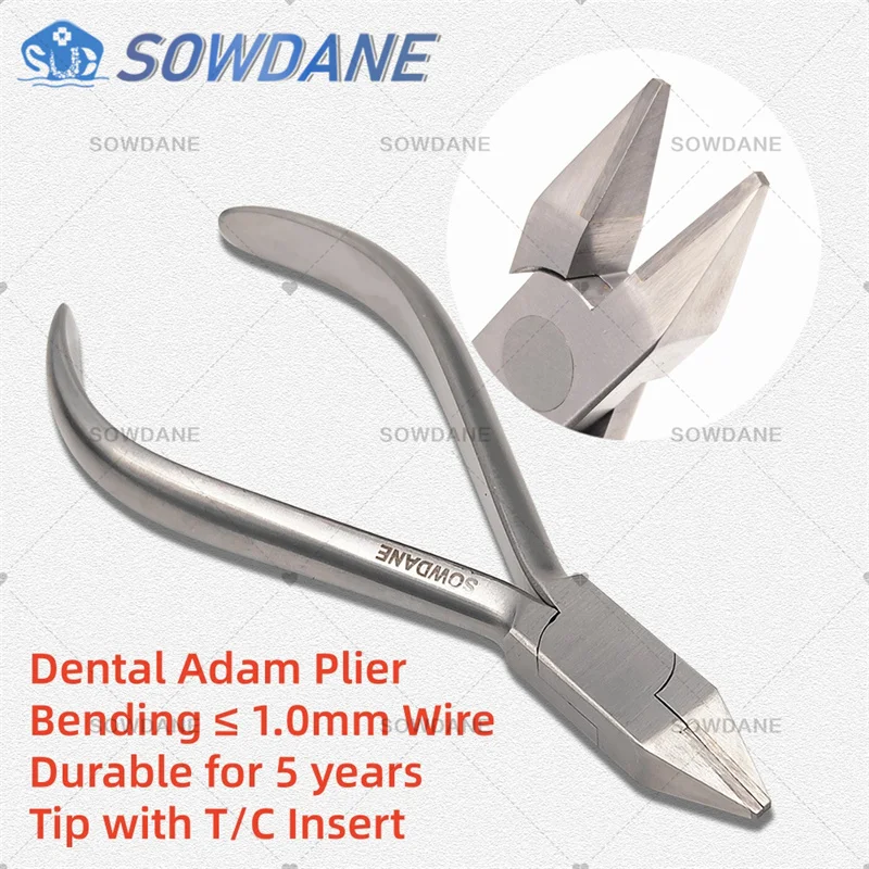 Dental Adam Wire Bending Forcep Dental Laboratory Wire Forming Plier Wire Bend Tool with T/C Lab Instrument For Max 1mm Wire