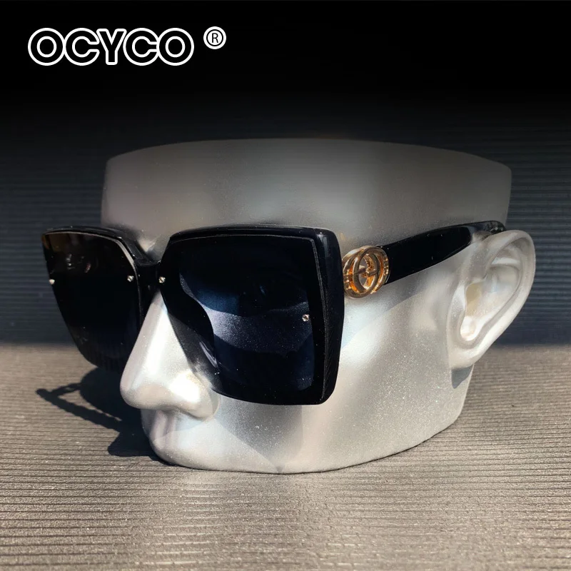 

Fashion Square Large Frame Sunglasses Women European And American Fashion UV Resistant Glasses