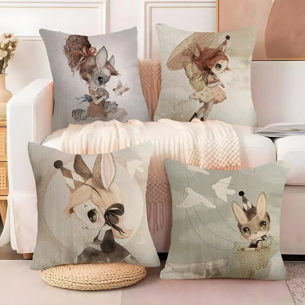 

Чехол для подушки M-Mrs M-Mighetto, мягкий плюшевый чехол для диванной подушки, декоративная наволочка с двусторонним принтом, теплый подарок для дома