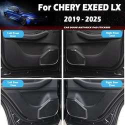 For CHERY EXEED LX 2019-2025 Car Door Anti Kick Pad Auto Glove Box Under Dashboard Side Edge Anti-Collision Sticker Decor