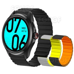 Silicone Magnetic Watch Band For TicWatch Pro 5 Enduro Strap Replacement Wristband For TicWatch Atlas SmartWatch Bracelet Correa