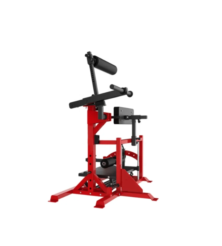 Máquina de rizo inverso cargada con placa comercial, desarrollador de cadena Posterior, entrenador trasero 2025