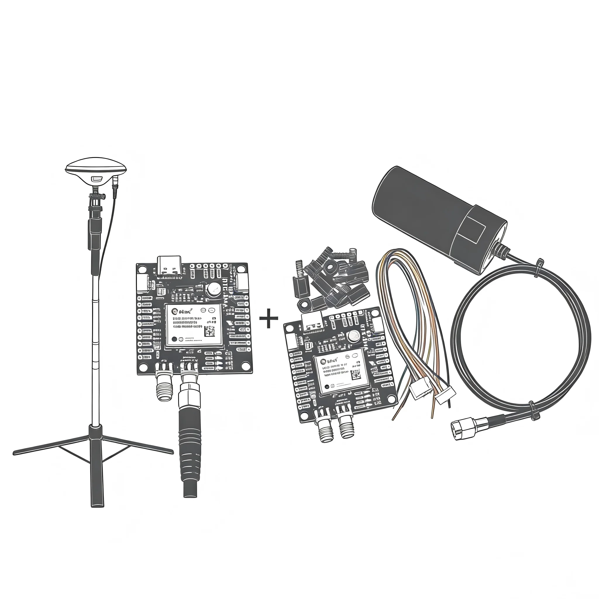 

DroneHub SparkFun GPS RTK2 Board ZED F9P Qwiic High-Precision UAV GNSS Series Ardupilot Pixhawk PX4 FPV AutoPilot flight control