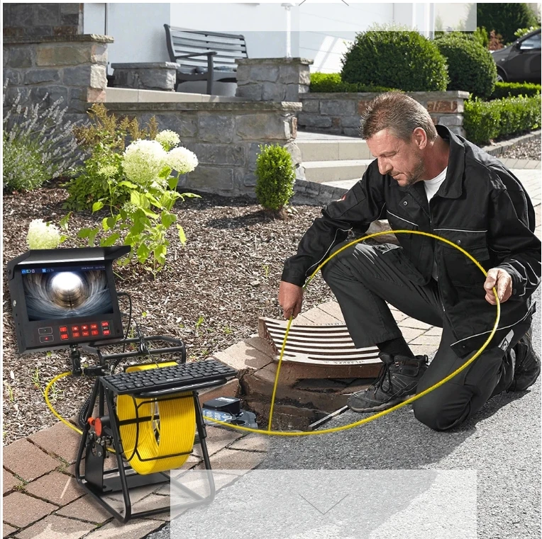 9 بوصة 23 مللي متر عدسة 512 هرتز محدد DVR فيديو صناعي 1080p فيديوسكوب hd الرقمية Borescope المنظار الصناعي للأنابيب