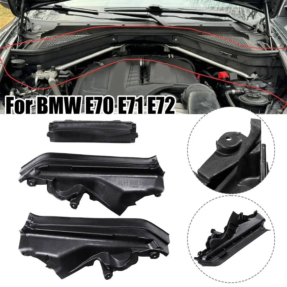 Hot Sale 3pcs Car Engine Upper Compartment Partition Panel For BMW E70 E71 E72 51717169420 Direct Replacement Car Accessories