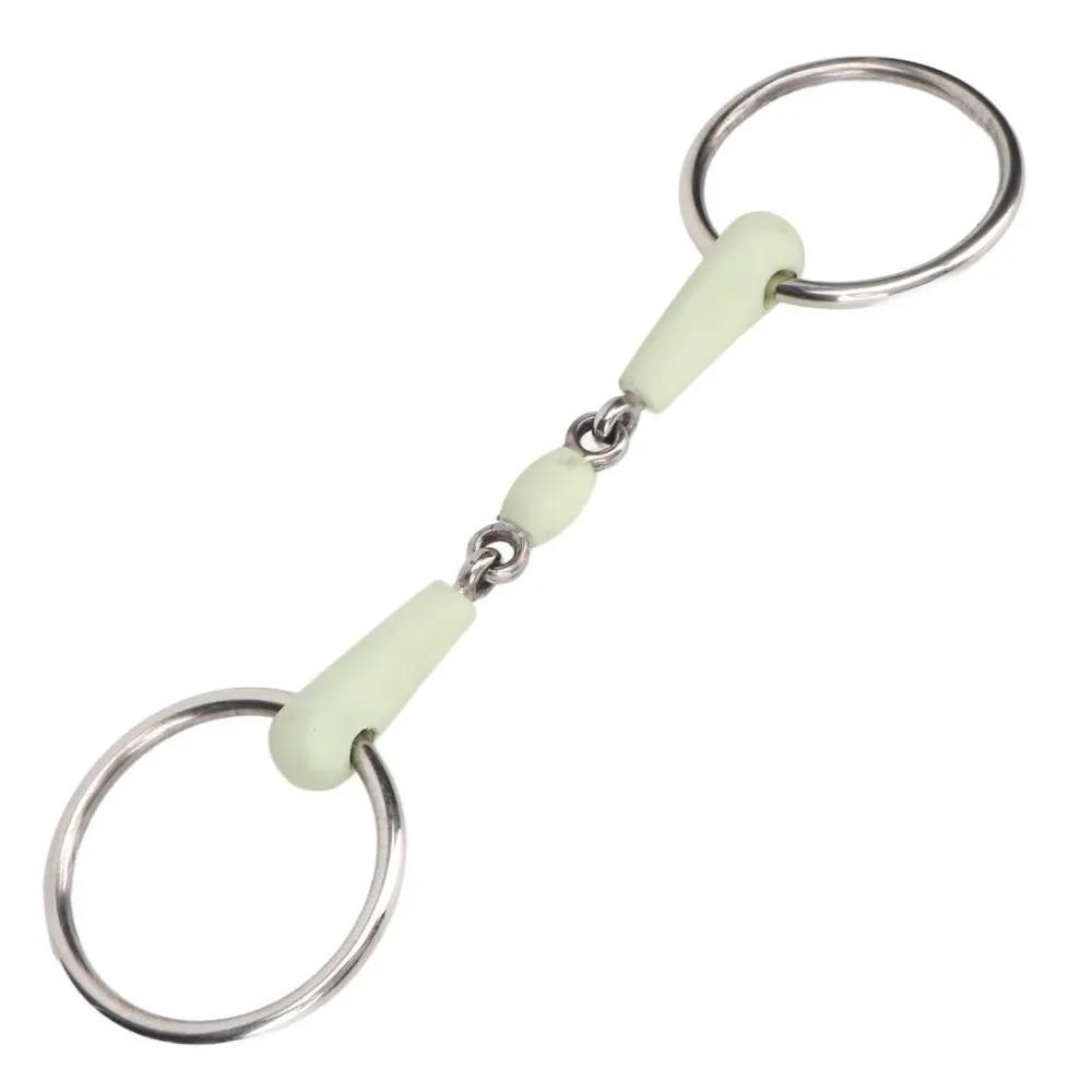Smooth Chain Structure Chain Snaffle Bit Polished Surface Stainless Steel Horse Snaffle Bit Durable Equine Mouth Bit Riding Use