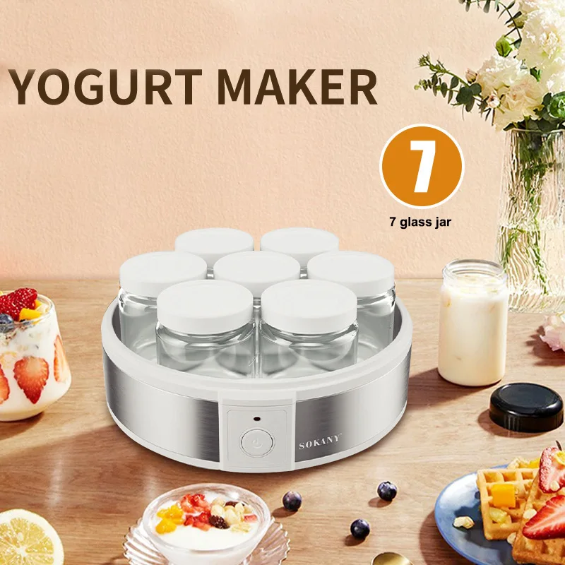

Household large-capacity automatic multi-functional 7-cup yogurt machine jam ice cream rice wine machine EU